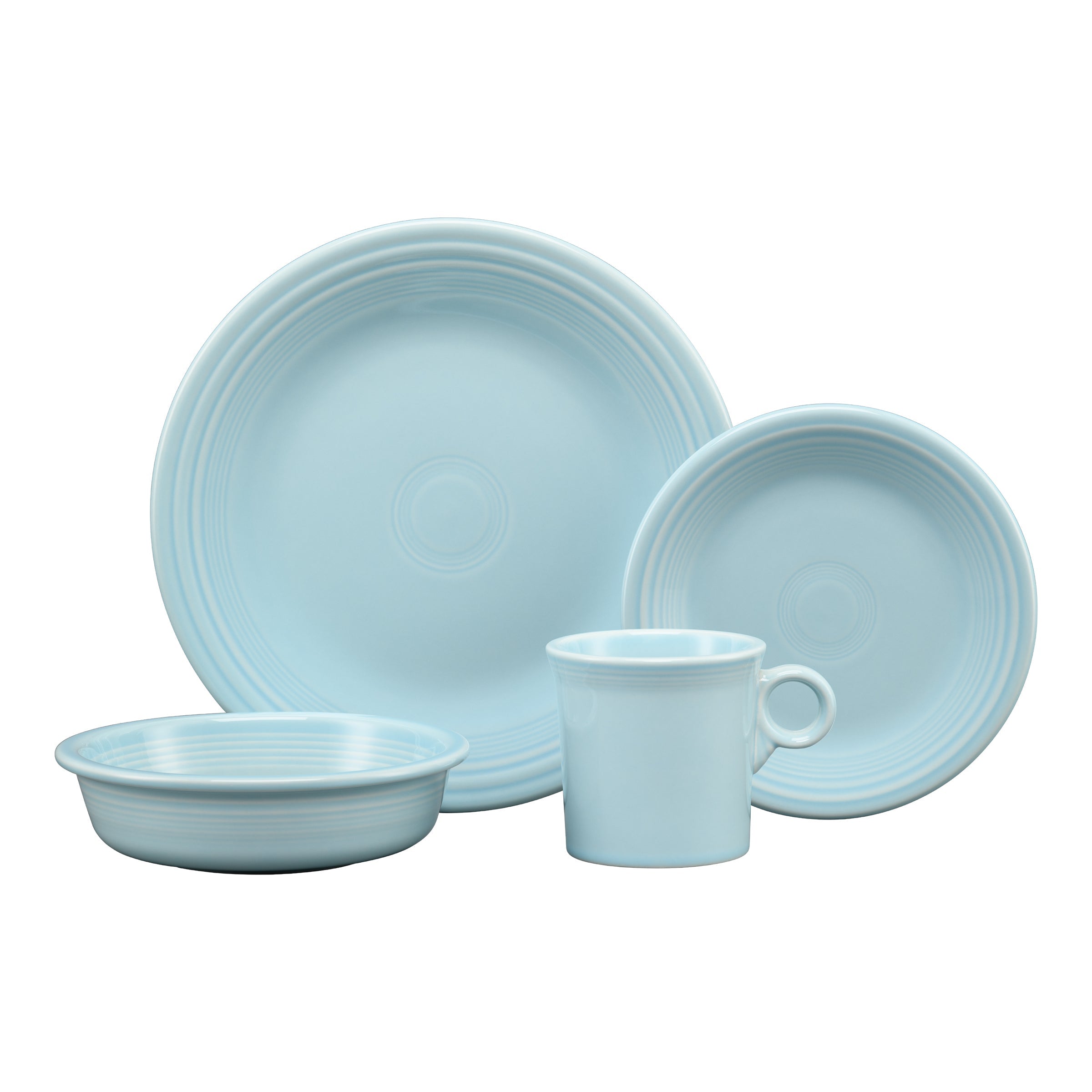 Fiesta Dinnerware - Classic Rim 4-Piece Place Setting, Service for 1 - Image 4