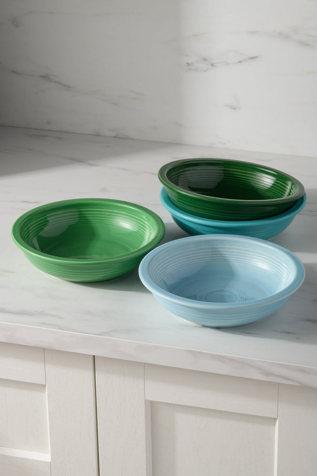 Fiesta Dinnerware - Mixed Aegean Classic Rim 8 3/8-Inch 34OZ Pasta Bowls, Set of 4 - Image 2