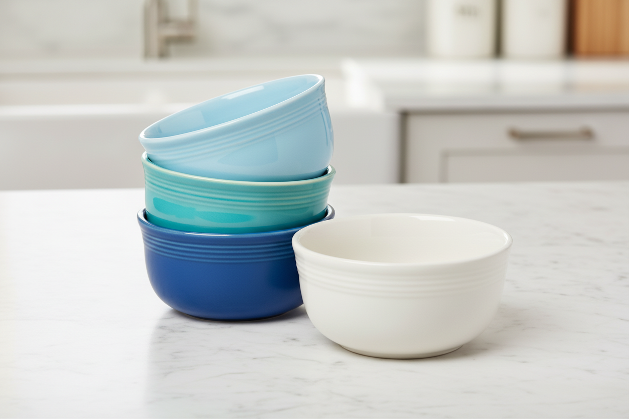 Fiesta Dinnerware - Mixed Coastal Blues All-Purpose 6-Inch 28OZ Gusto Bowls, Set of 4 - Image 2
