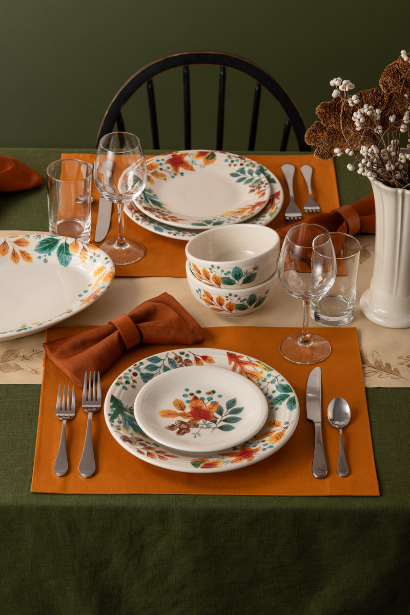 Fiesta Dinnerware - Autumn Fields Classic Rim 10 1/2 Inch Dinner Plate - Image 3
