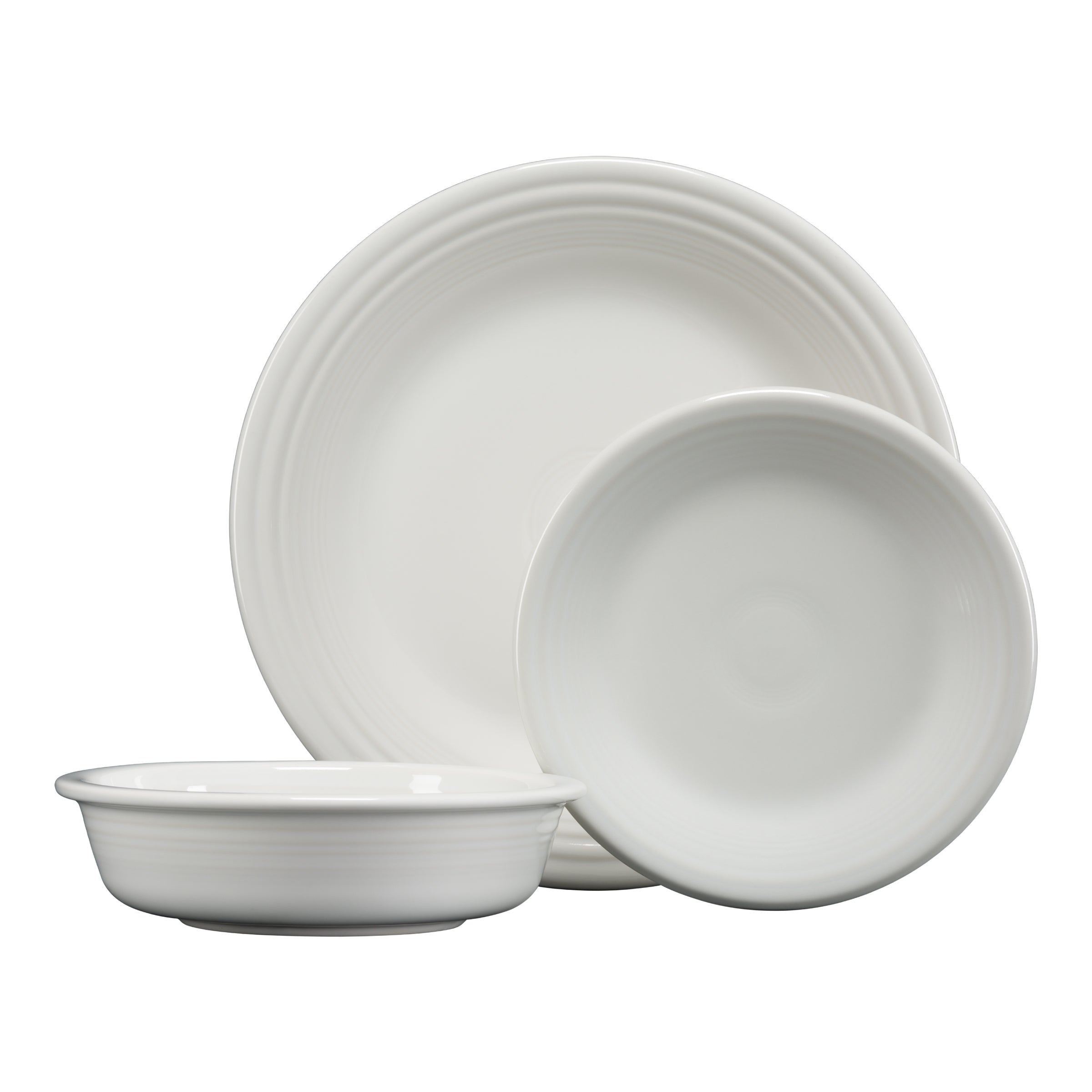 Fiesta Dinnerware - Classic Rim 3-Piece Place Setting, Service for 1 - Image 2