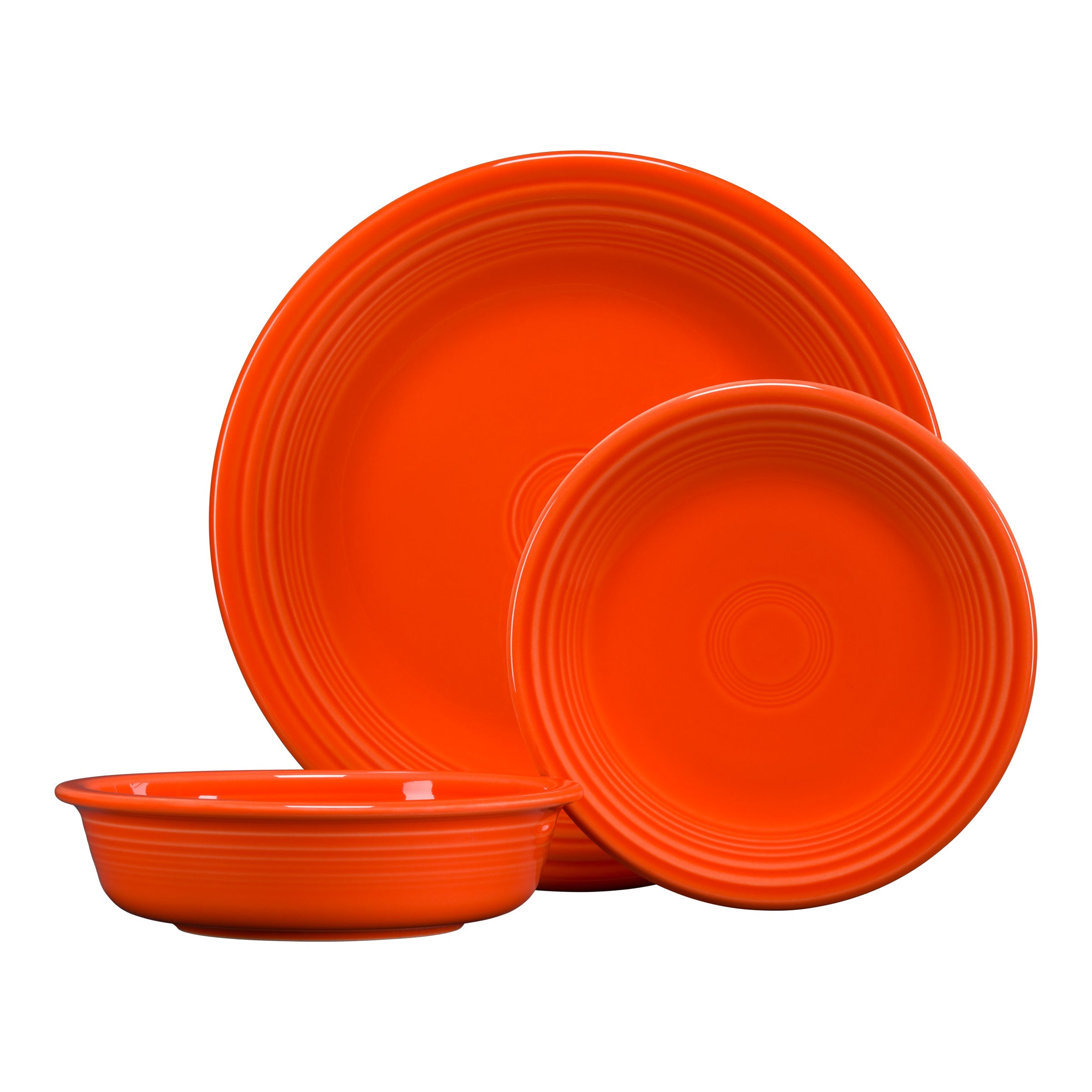 Fiesta Dinnerware - Classic Rim 3-Piece Place Setting, Service for 1 - Image 4