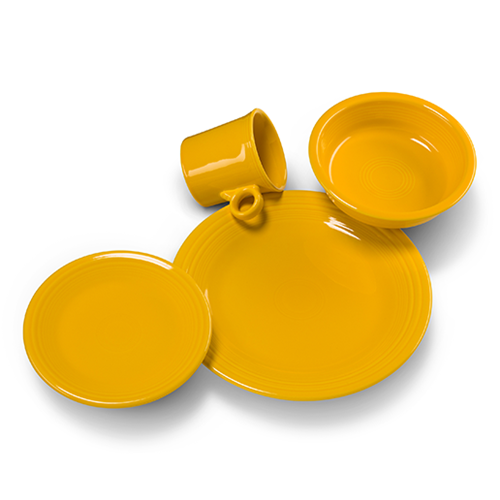 Fiesta Dinnerware - Classic Rim 4-Piece Place Setting, Service for 1 - Image 7