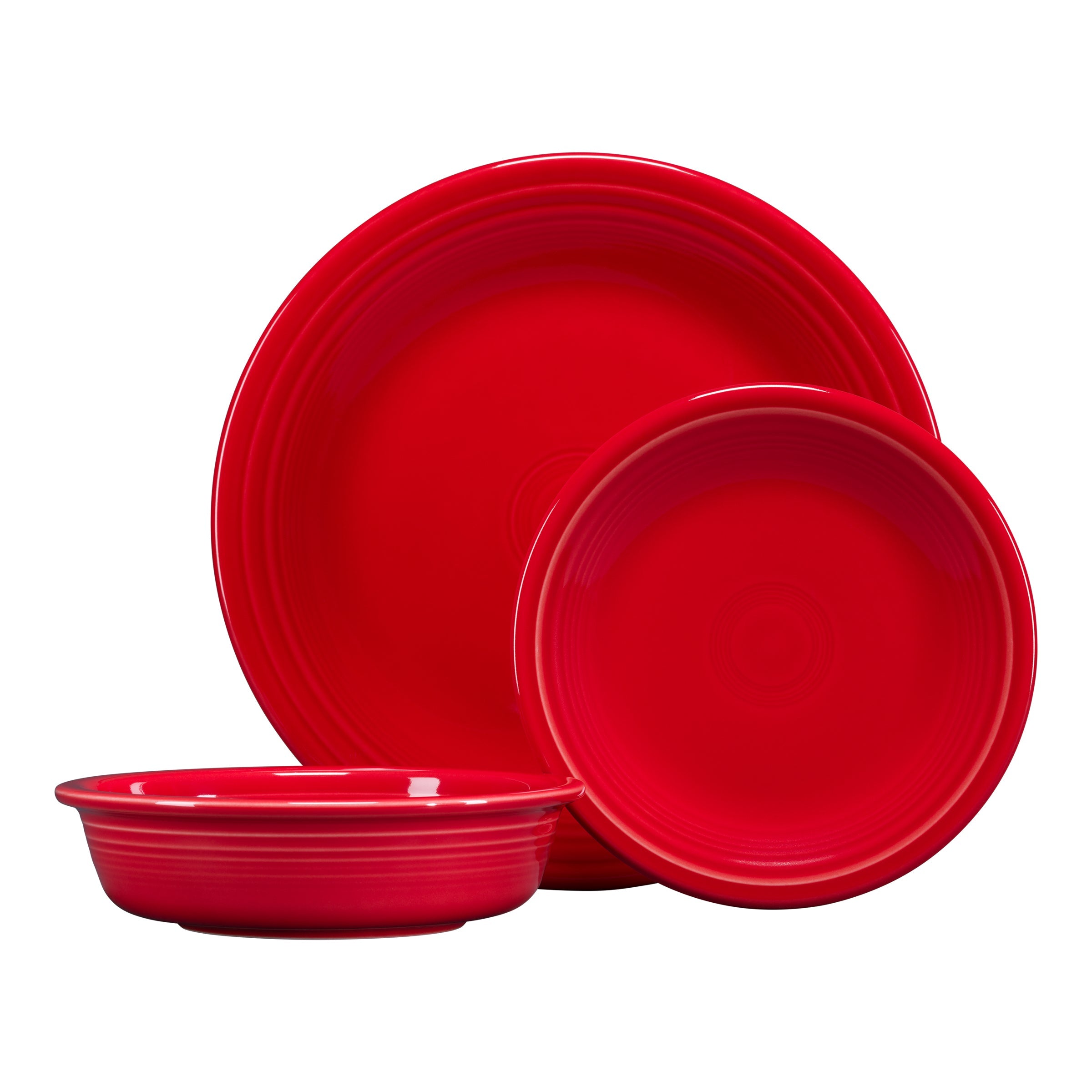 Fiesta Dinnerware - Classic Rim 3-Piece Place Setting, Service for 1 - Image 6