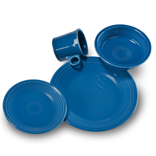 Fiesta Dinnerware - Classic Rim 4-Piece Place Setting, Service for 1 - Image 6