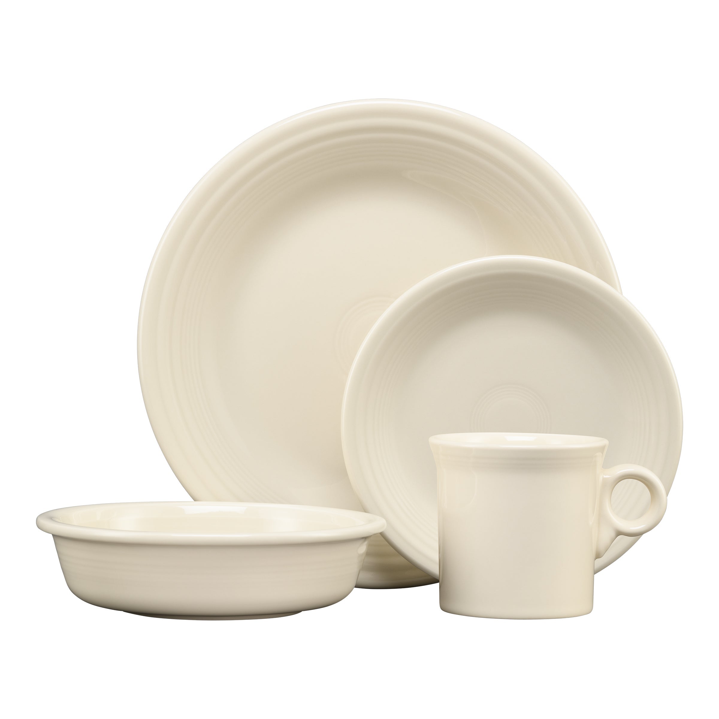 Fiesta Dinnerware - Classic Rim 4-Piece Place Setting, Service for 1 - Image 10