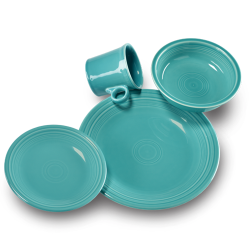 Fiesta Dinnerware - Classic Rim 4-Piece Place Setting, Service for 1 - Image 9