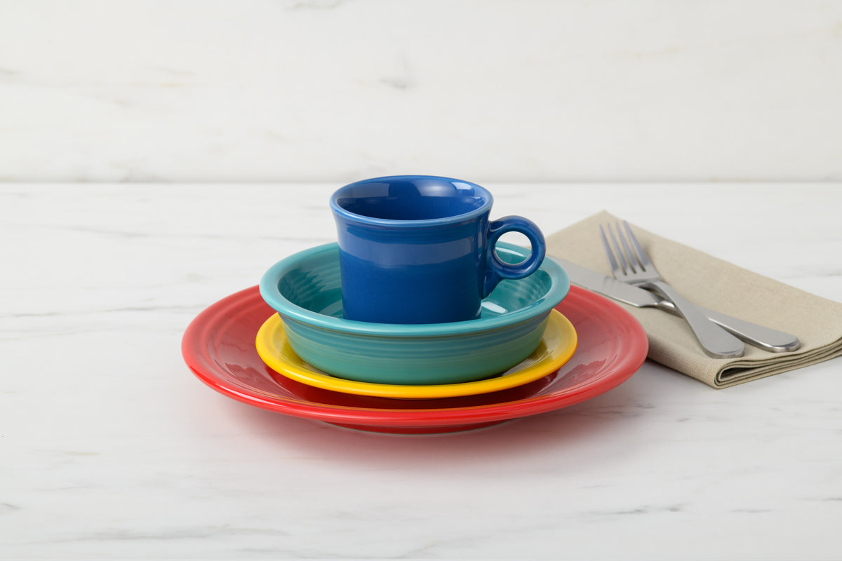 Fiesta Dinnerware - Classic Rim 4-Piece Place Setting, Service for 1 - Image 2
